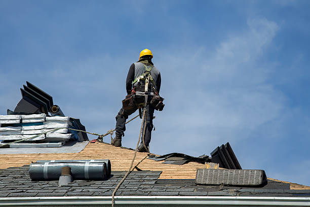 Professional Roof Replacement technician working in Cartwright, OK